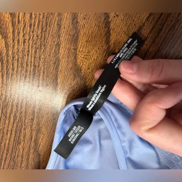 PINK snowflake sports bra Large - Picture 4 of 5